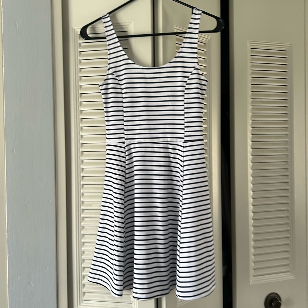 Striped skater dress